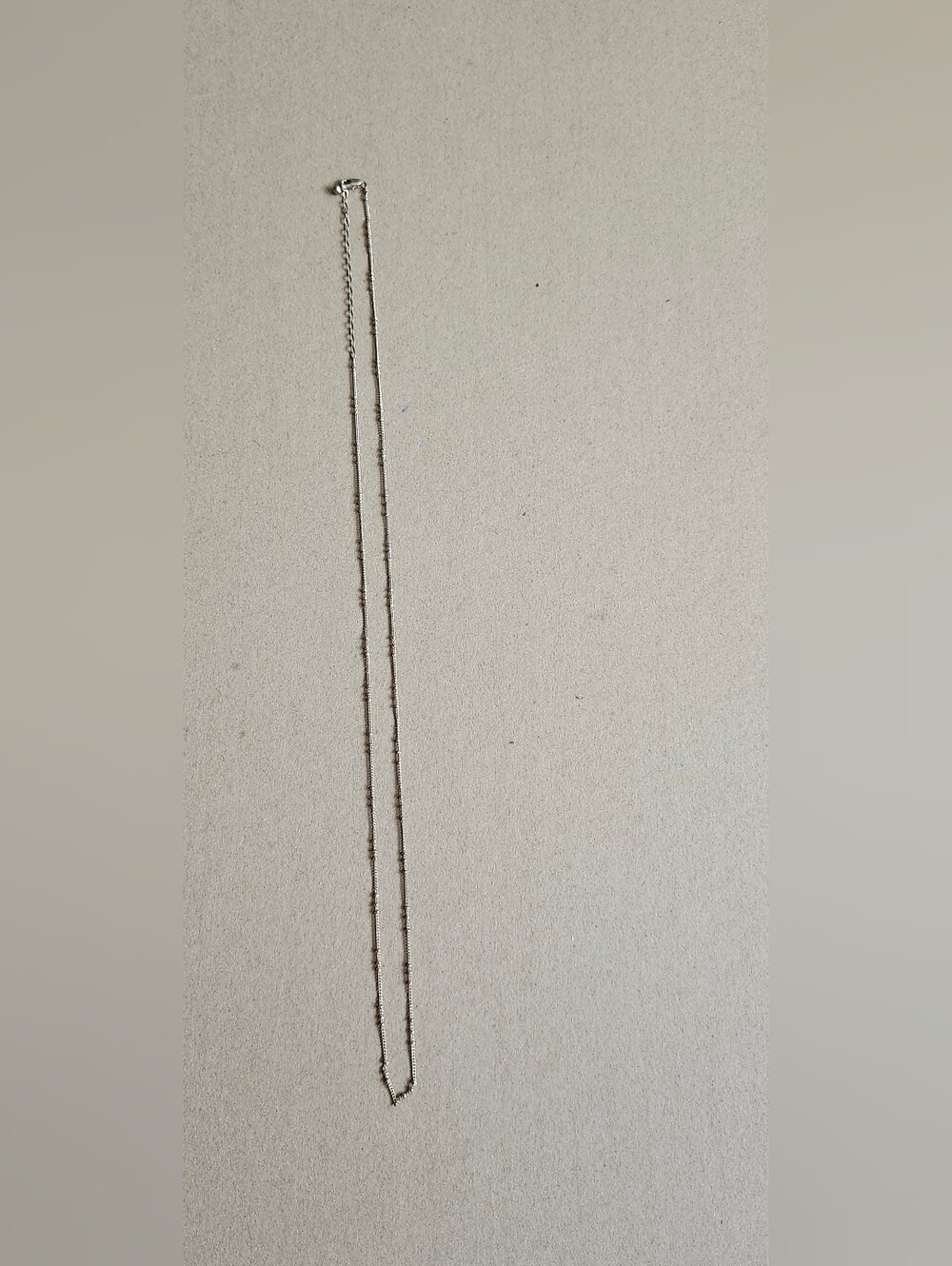 Minimal Gold Bead Chain Necklace for Women